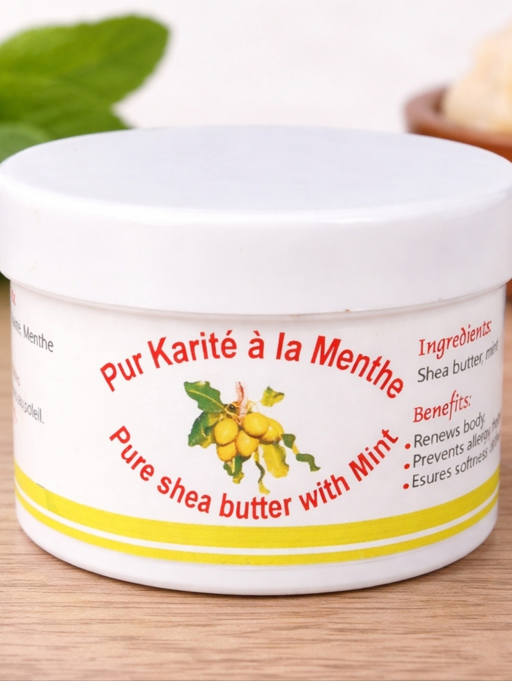 NEW Authentic African Shea Butter Mint 100% Natural Songhai Benin Body Butter